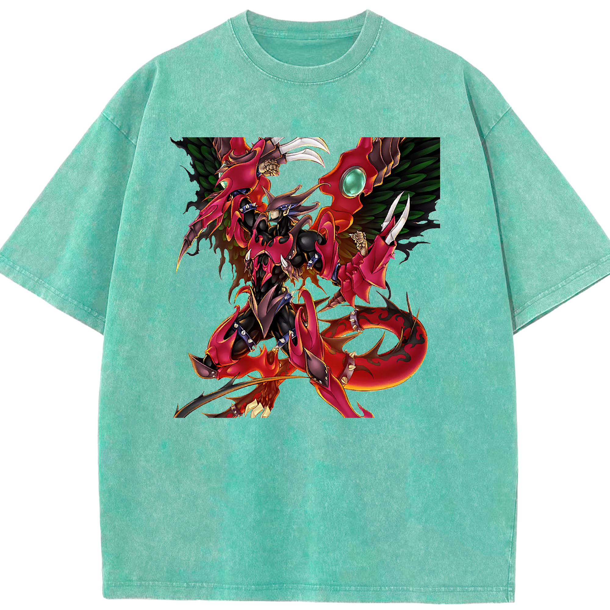 （画像用） 遊☆戯☆王 Yu-Gi-Oh! 綿100% ヴィンテージ風 半袖Tシャツ（フロントプリント）